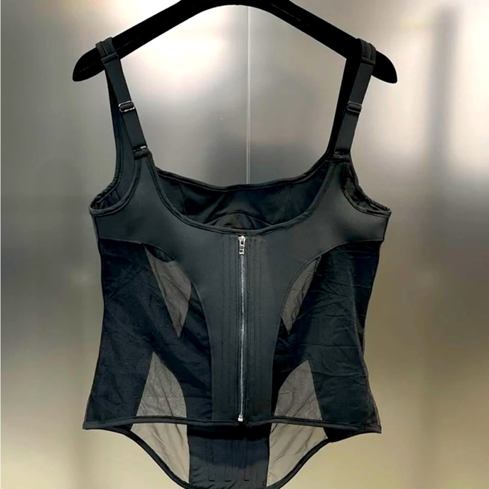 Sexy Mesh Perspective Patchwork Slim Suspend Wome… - image 2
